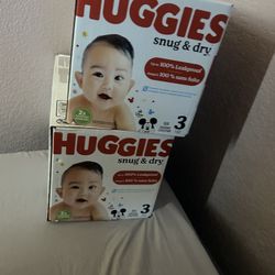 Two Boxes Of Size 3 Pampers New Just Dogs Messed Up One Of Them 88 Count Each 