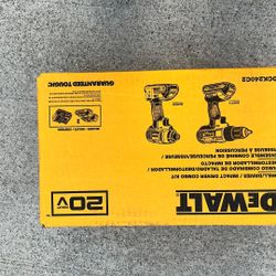 DeWalt Drill/ Driver Impact Driver Combo Kit 