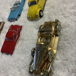 5 Vintage Metal Cars