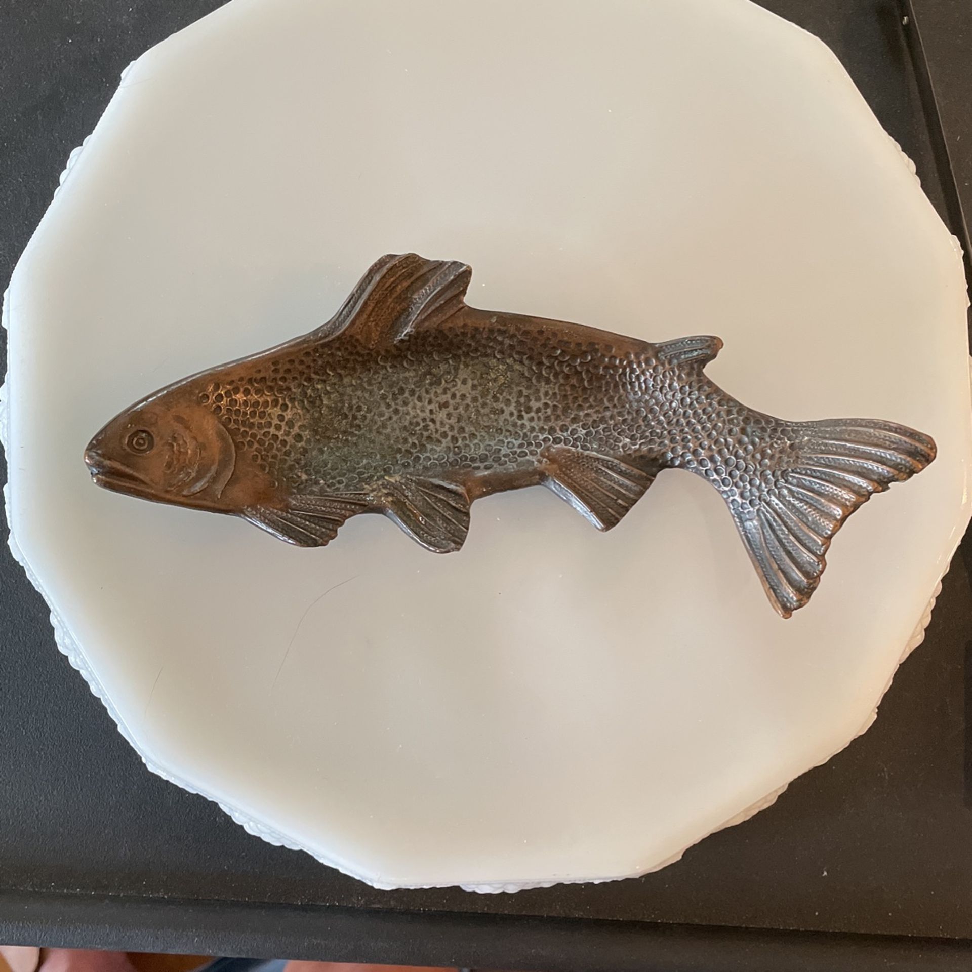 Vintage Solid Brass Fish Tray/dish