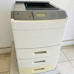 Lexmark T652dn Laser Network Printer 3 Trays 76K