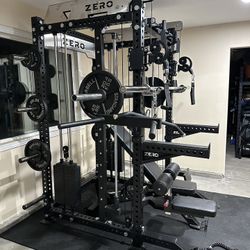 Smith Machine 400 | Adjustable Bench | 245lb Cast Iron Olympic Weights | 7ft Olympic Bar | Fitness | Gym Equipment | FREE DELIVERY/INSTALLATION 🚚 🛠️