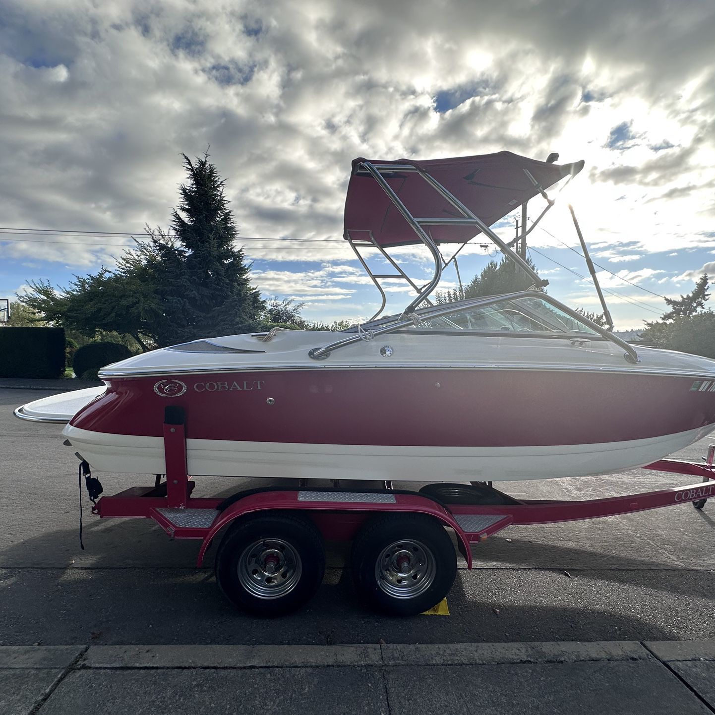 2004 Red Cobalt 200 With Matching Trailer 
