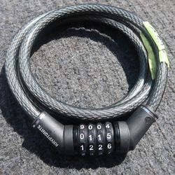 Kryptonite Cable Combination Bike Lock, 6 Ft Long