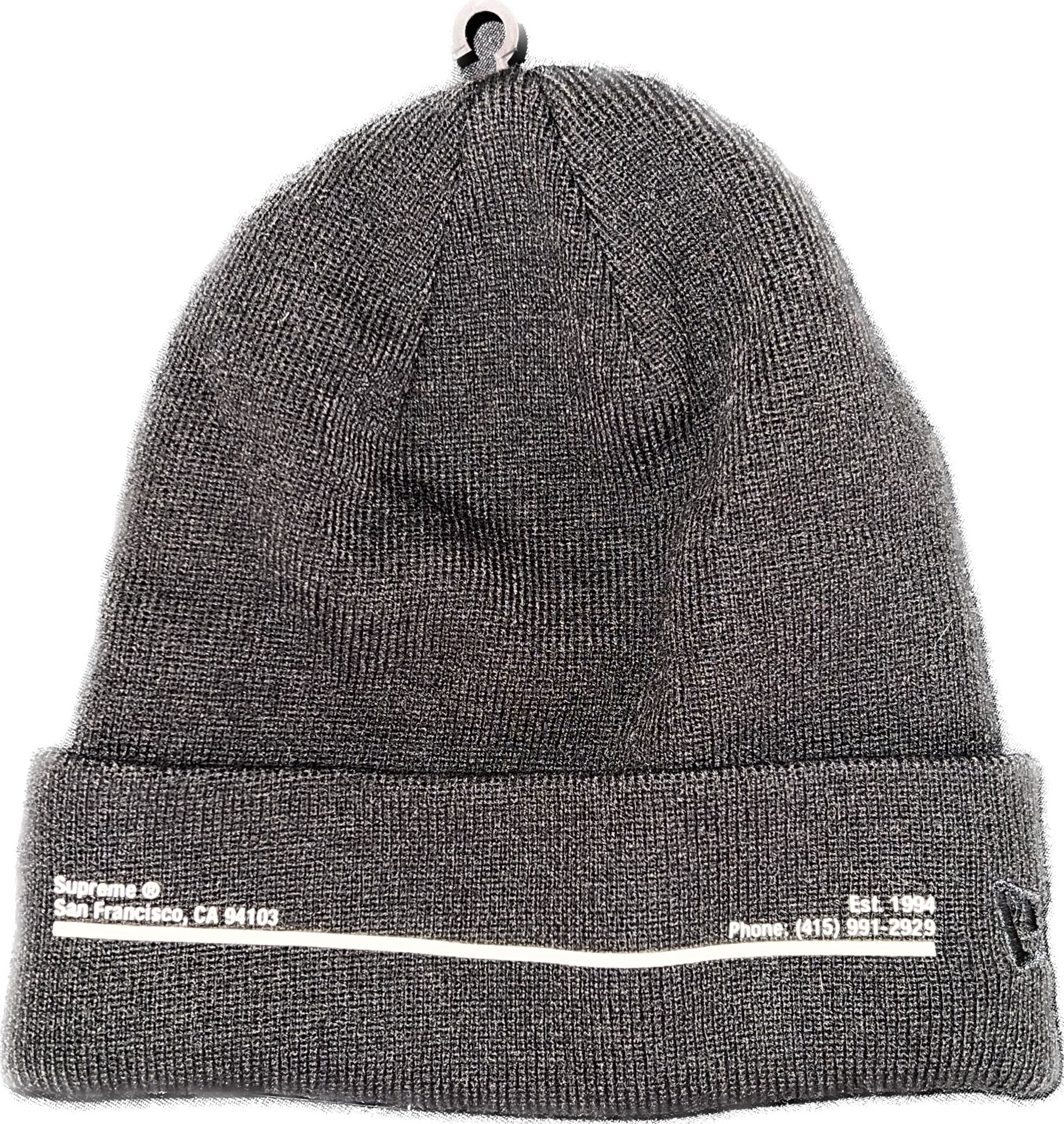 Supreme New Era Shop Beanie Black Market St FW20 Brand New