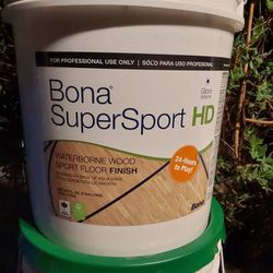 Waterborne Wood Sport Floor Finish By Bona SuperSport HD-5gal