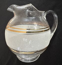 1940s Macbeth Evans Sovereign Pitcher Gold Bands 