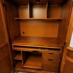 Cherry Wood Computer Cabinet