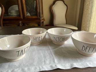 Rea Dunn  white bowls