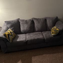 Grey/blue Couch