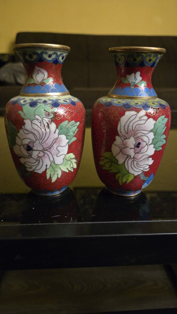 Chinese Cloisonne Vases