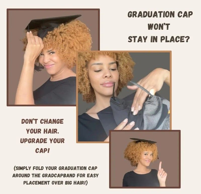 🎓 GradCapBand Deluxe Shaper – Secure Graduation Cap for All Hair Types – NEW