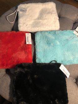 Faux Fur Make Up Bags
