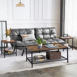 Joes Living Room Table Set of 3 - Coffee Table & 2 End Tables