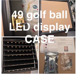 New Zmiky 49 Golf Ball Display Case Cabinet (black)