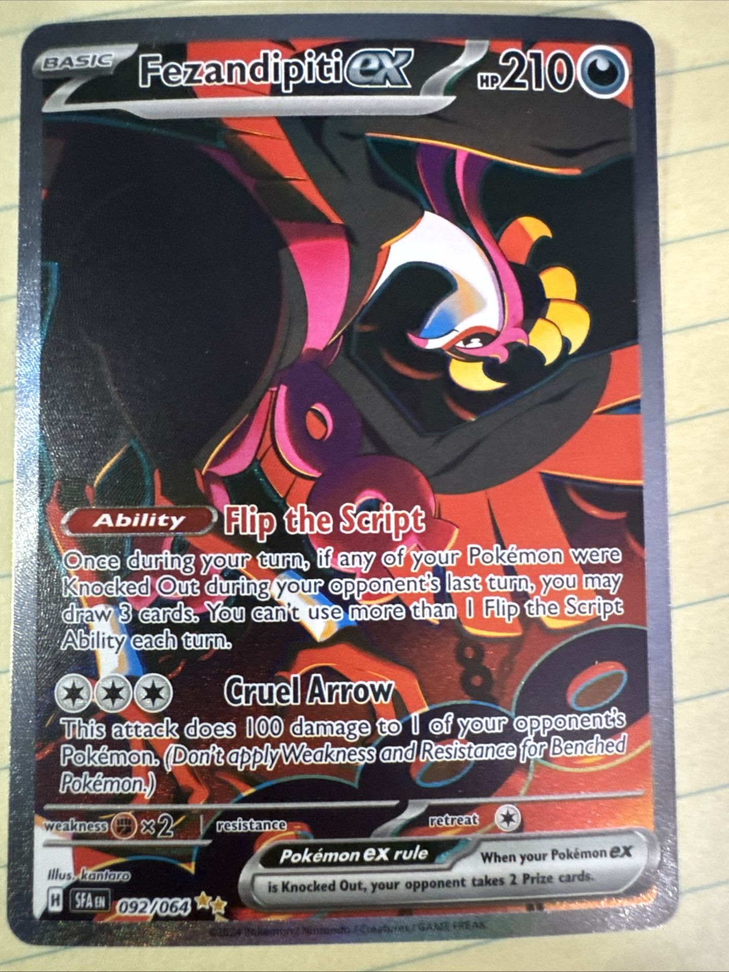 Pokemon Fezandipiti- Special Illustration Rare