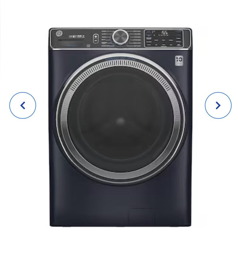 GE UltraFresh Vent System 5-cu ft Stackable Steam Cycle Smart Front-Load Washer (Sapphire Blue) ENERGY STAR