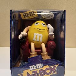 Vintage M&M's Yellow Lazy Boy Chair Recliner Candy Dispenser 1999