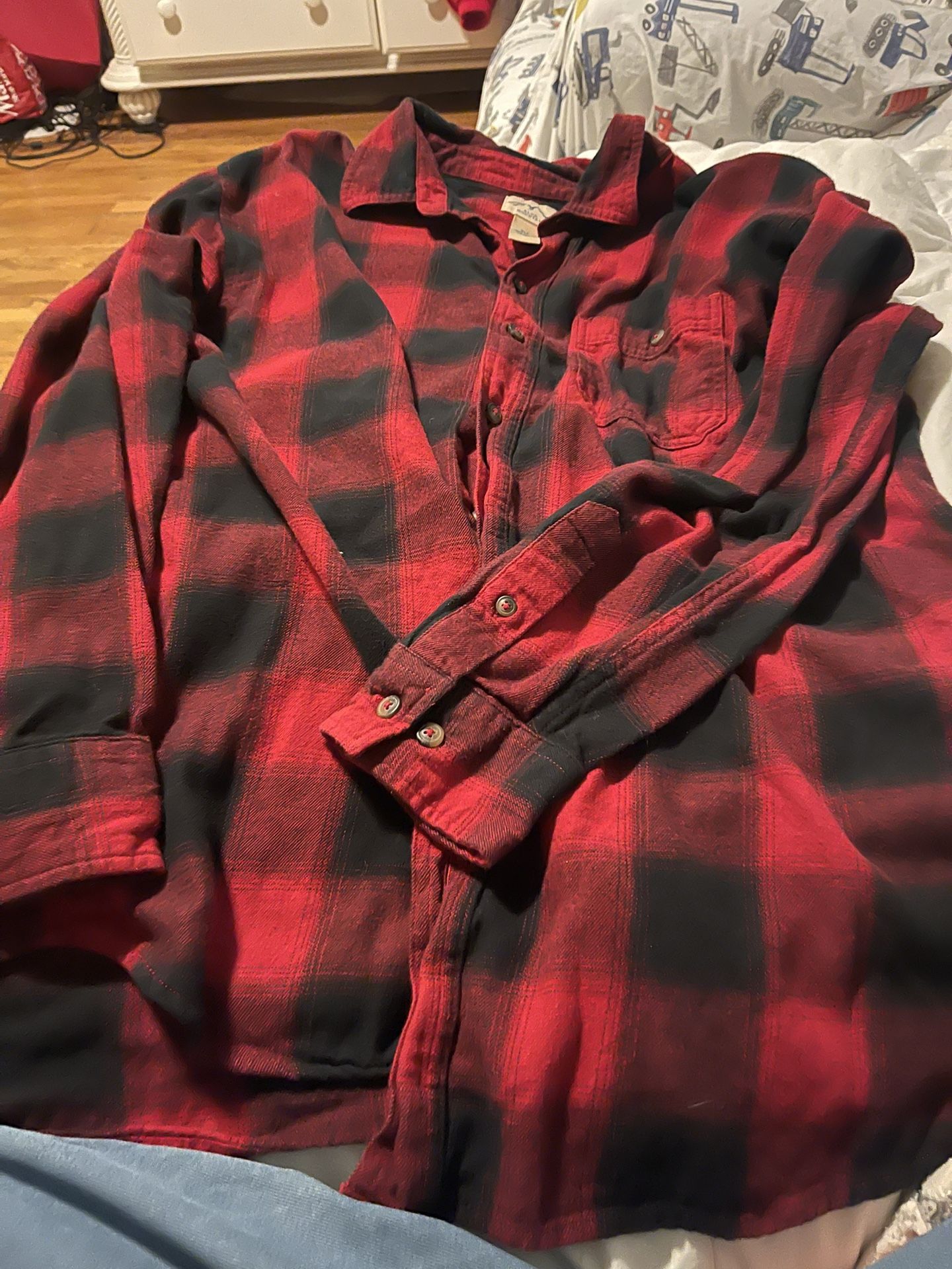 Mens Red Checkered Shirt