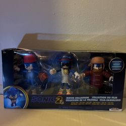 Sonic 2 Movie 3-Pack – Exclusive Figures (New)