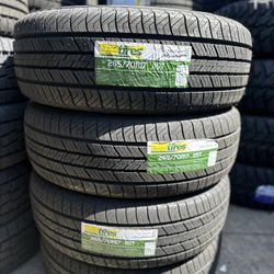 265/70/17 TBB Ht New Tires Installed And Balanced 40000 Miles Warranty