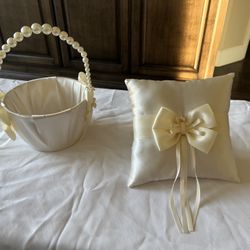 Flower Girl Basket & Ring Bearer Pillow