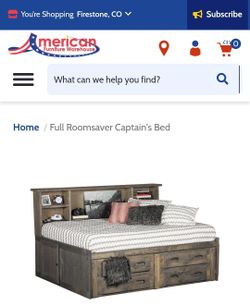 Full roomsaver captain's bed