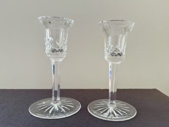 Waterford Crystal Lismore Candlestick, Set of 2