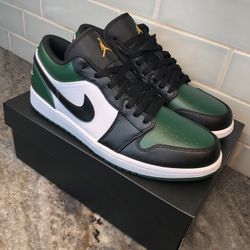Jordan 1 Low Green Toe (DS)