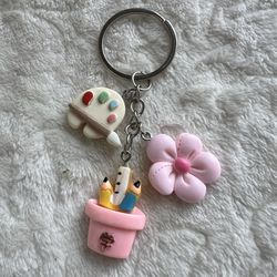Handmade Back To School Keychain 