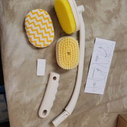 Bath Brush With Three Detachable Heads