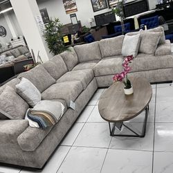 Long “L” Shape Sectional 🔥 Take It Home With Only $50 Down 