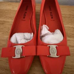 Anne Klein Red Patent Flats – Size 8– Like New
