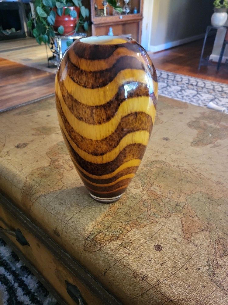 12x3 Decorative Glass Vase 