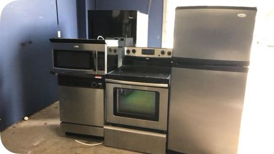 4 piece stainless kitchen appliance package