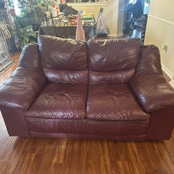 FREE Leather Loveseat 