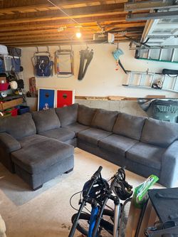Jordan’s Sectional Couch and Ottoman
