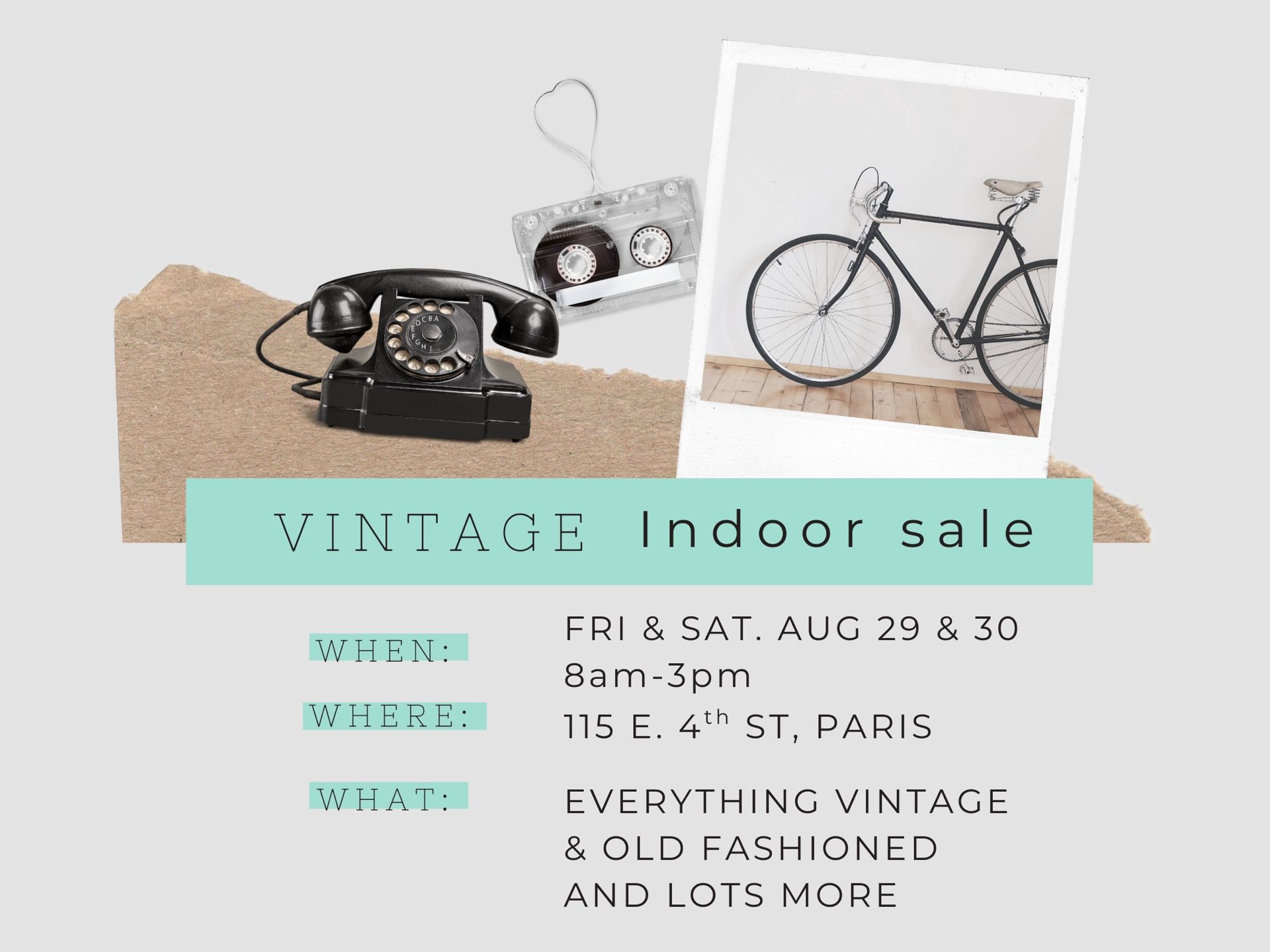 Vintage Indoor Sale