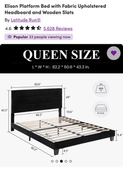 Queen bed frame