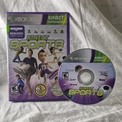 Kinect Sports Xbox 360 (Microsoft, 2010) Case And Game Disc Only