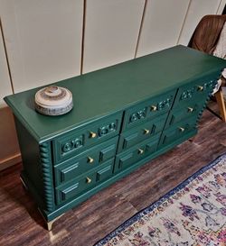 Solid Wood Long Dresser|9 Drawer Dresser| Painted Triple Dresser| Painted Dresser| Vintage Wood Drawers | Customizable Dresser |Green Ornate for Sale in Conyers, GA - OfferUp Solid Wood Long Dresser|9 Drawer Dresser| Painted Triple Dresser| Painted Dresser| Vintage Wood Drawers | Customizable Dresser |Green Ornate for Sale in Conyers, GA - OfferUp