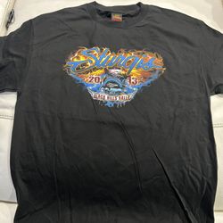 NWT 2013 Hot Leathers Large L Sturgis Black Hills Rally 73rd Annual Eagle Tee