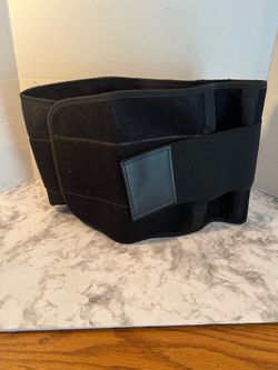 Black Lumbar Support Belt Sz Medium