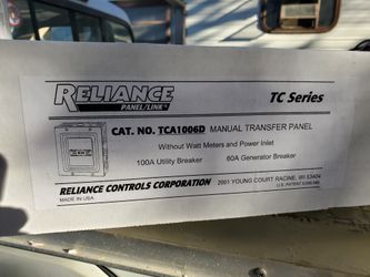 100 Amp Power Transfer Switch