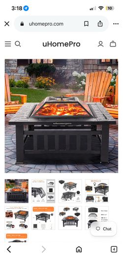Uhomepro 3 in 1 fire pit