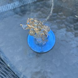 Hand Sculpted Glass UG 22 karat gold