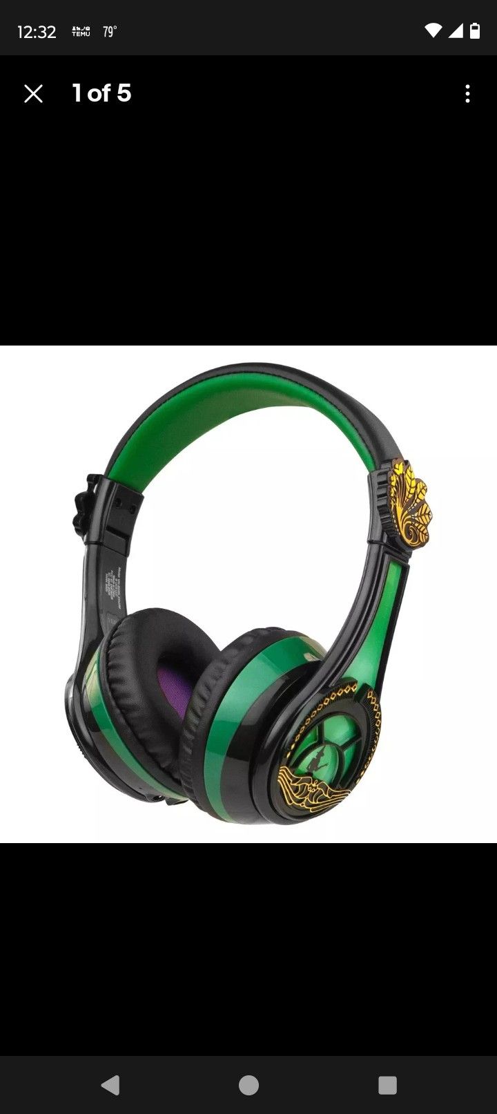 Wicked Elphaba Bluetooth Wireless Headphones 