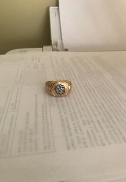 Rolex 14k gold ring 1/3 carrot diamonds