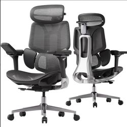 Hbada E3 Pro Ergonomic Office Chair, Big and Tall Office Chair - with 3-Zone Dynamic Lumbar Support, 4D Adjustable Headrest, 6D Adjustable Armrests, S