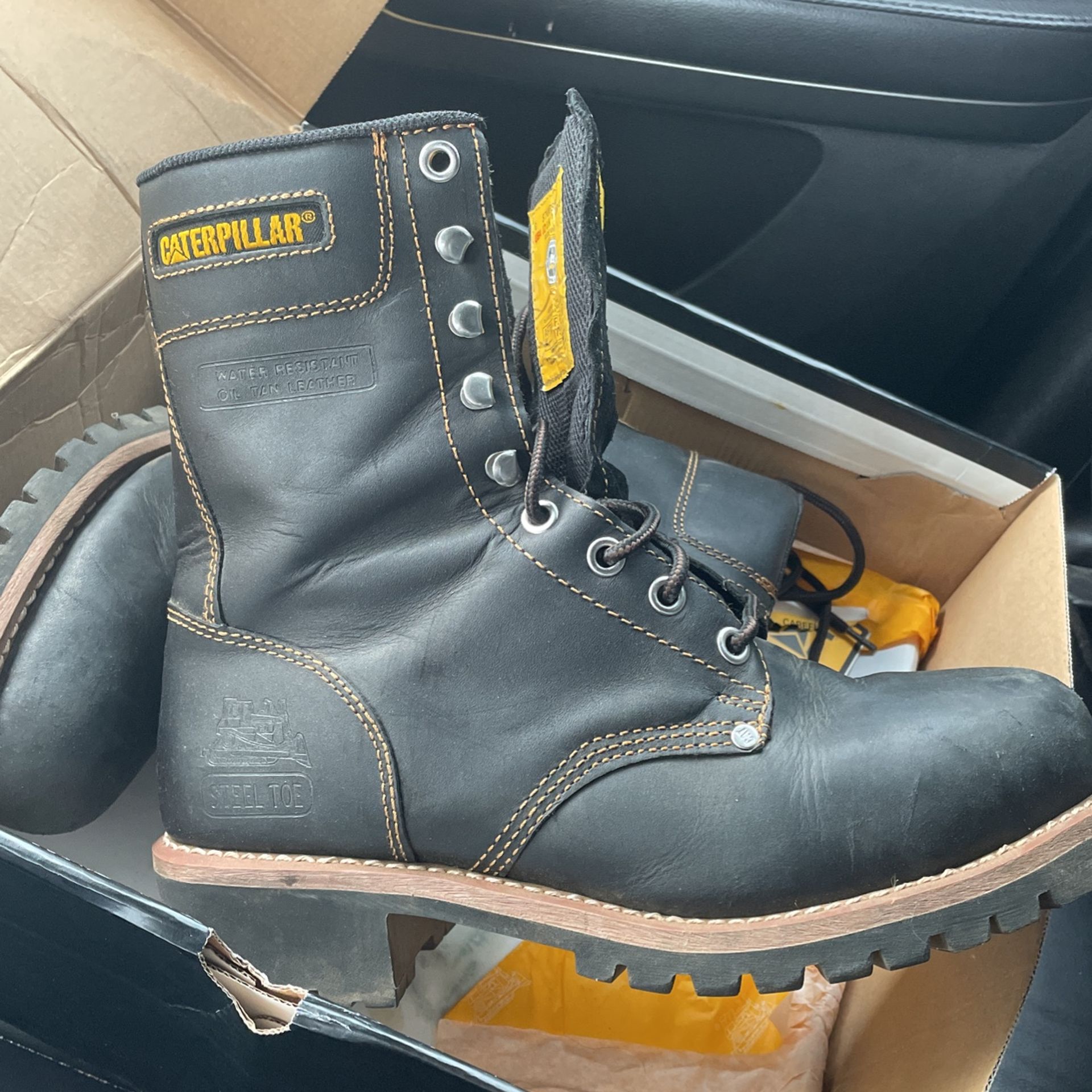 Caterpillar Logger Work Boots Steel Tow